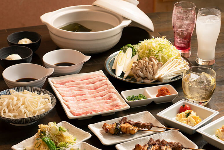 豚しゃぶ鍋コース